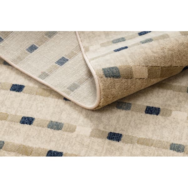 Gulvtæppe JADE 45023/100 Striber beige / blå OSTA, 160x230 cm