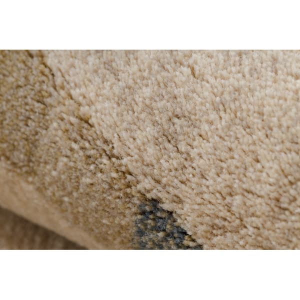 Gulvtæppe JADE 45023/100 Striber beige / blå OSTA, 160x230 cm