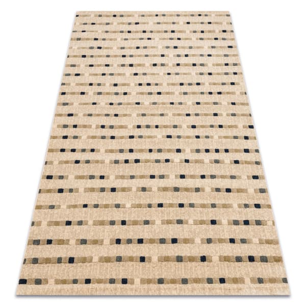 Gulvtæppe JADE 45023/100 Striber beige / blå OSTA, 160x230 cm