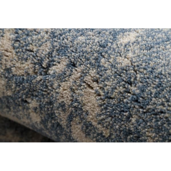 Gulvtæppe JADE 45015/900 Ornament blå / beige OSTA, 140x200 cm