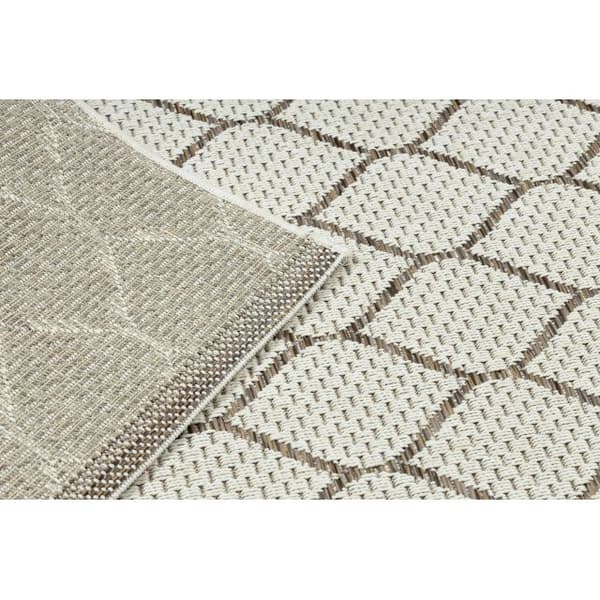 Sisaltæppe SISAL BOHO 46211061 kløver gitter beige, 120x170 cm