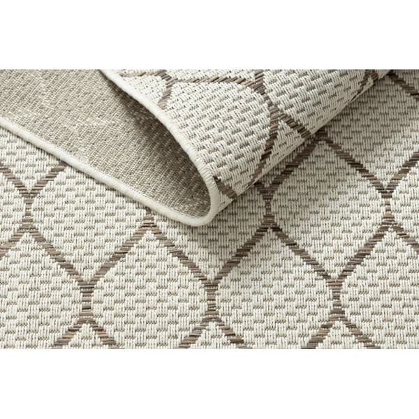 Sisaltæppe SISAL BOHO 46211061 kløver gitter beige, 120x170 cm