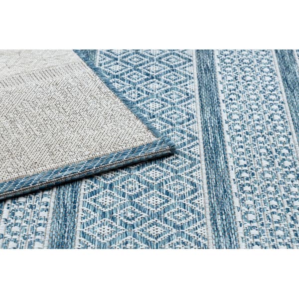 Matta SISAL LOFT 21118 BOHO ivory/silver/blå, 200x290 cm