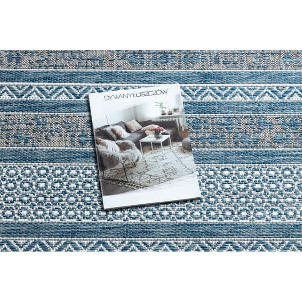 Matta SISAL LOFT 21118 BOHO ivory/silver/blå, 200x290 cm