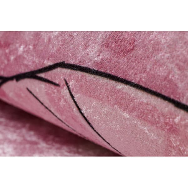 BAMBINO 2185 pesumatto Ballerina, kissa lapsille liukueste - pinkki, 140x190 cm