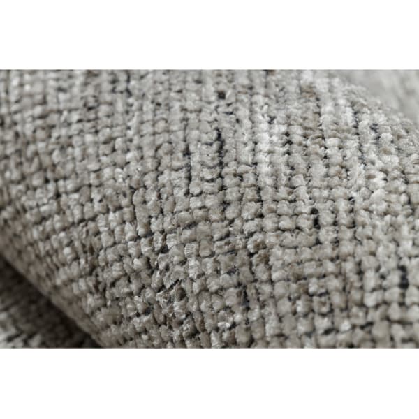 Matta FLORENCE 24021 Enfärgad, glamour, flatvävd, fransar - beige, 78x150 cm