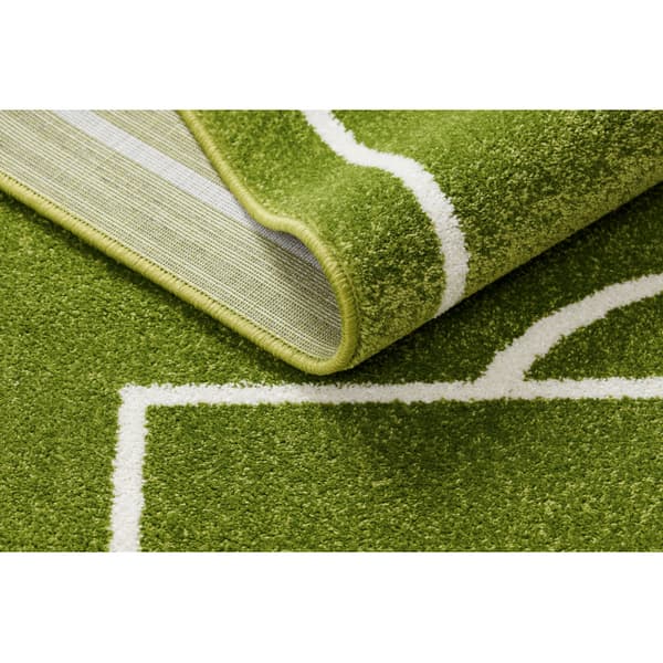 Tæppe MUNDIAL Fodboldbane, fodbold - grøn, 100x200 cm