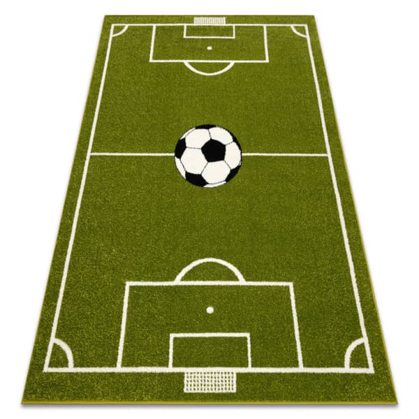 Tæppe MUNDIAL Fodboldbane, fodbold - grøn, 180x260 cm