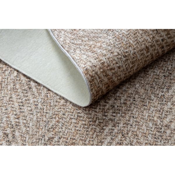 ANDRE 1577 pesumatto Chevron, kalanruoto liukueste - beige, 160x220 cm