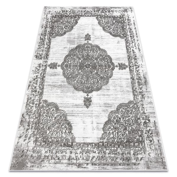 Matta LIRA E1468 Rosett, strukturell, modern, glamor - grå, 140x190 cm