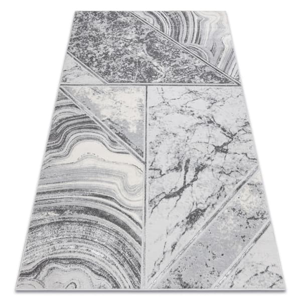 Matta LIRA HE527 Natur, strukturell, modern, glamor - grå, 80x150 cm