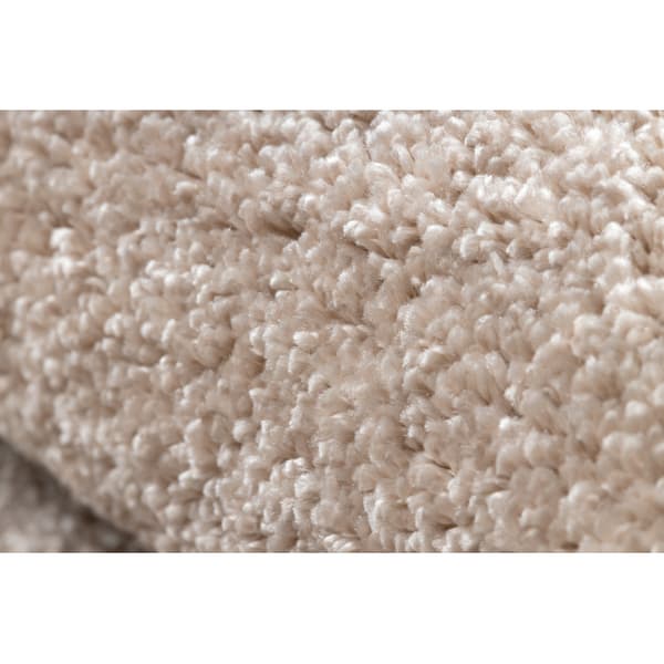 Matta, runda INDUS beige 34 vanlig, platt, MELANGE, cirkel 150 cm