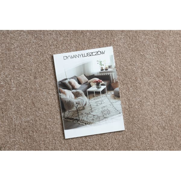 Matta, runda INDUS beige 34 vanlig, platt, MELANGE, cirkel 150 cm