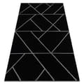 Miniatyrbild 1 av 5: Exklusiv EMERALD Matta 7543 glamour, snygg geometrisk svart / silver , 160x220 cm