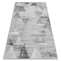 Miniatyrbild 1 av 5: Matta LIRA E1627 Triangles geometric, strukturell, modern, glamor - grå, 160x220 cm