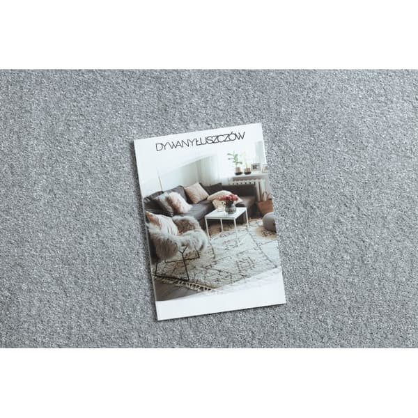 Matta, runda INDUS silver 91 vanlig, platt, MELANGE, cirkel 200 cm