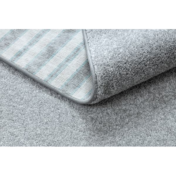 Matta vägg till vägg INDUS silver 91 vanlig, platt, MELANGE, 200x450 cm