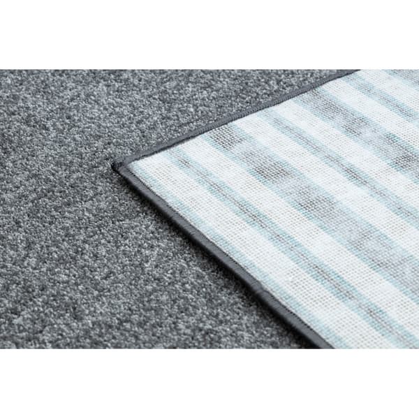 TÆPPER - FOREDRAG INDUS grå 95  glat, mélange, 100x400 cm