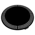 Miniatyrbild 1 av 5: Matta HAMPTON Chick cirkel Ram svart, cirkel 200 cm