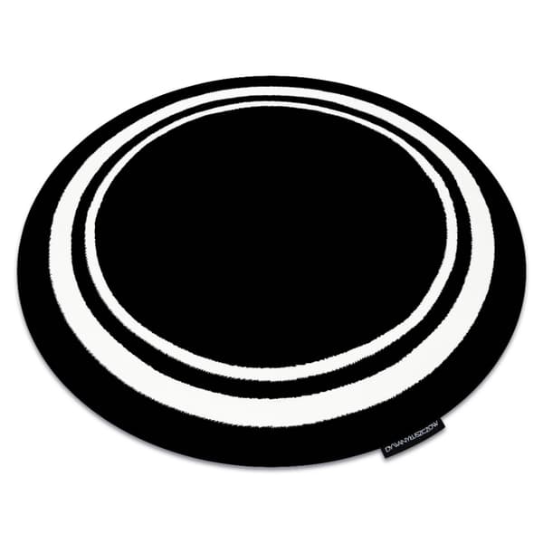 Matta HAMPTON Border cirkel Ram svart, cirkel 120 cm