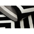 Miniatyrbild 4 av 5: Matta HAMPTON Rich greek svart, 160x220 cm
