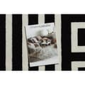 Miniatyrbild 2 av 5: Matta HAMPTON Rich greek svart, 160x220 cm
