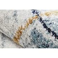 Miniatyrbild 5 av 5: Exklusiv EMERALD Matta A0087 glamour, snygg cirklar blå / guld, 200x290 cm