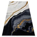 Miniatyrbild 1 av 5: Exklusiv EMERALD Matta 1017 glamour, snygg marble mörkblå / guld, 180x270 cm