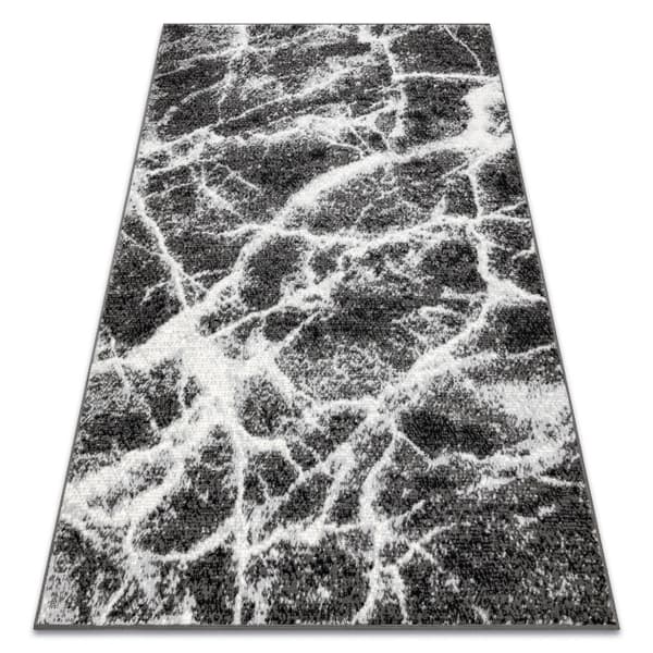 Matta BCF Morad MARMUR marble - svart / antracit, 80x150 cm
