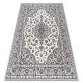 Miniatyrbillede 1 af 5: Tæppe NAIN Ramme ornament 7335/51935 beige / marineblå blå, 80x150 cm