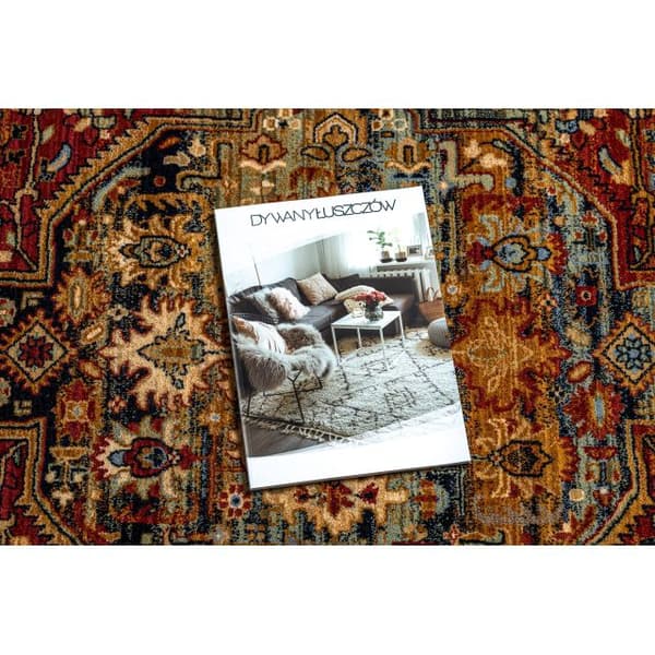 Matto KESHAN Ornamentti itämainen 7518/53528 beige / laivastonsininen, 300x380