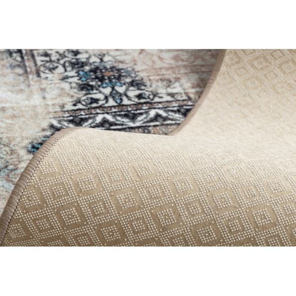 Runner liukastumisenesto PATCHWORK vintage, kumi beige 80 cm, 80x160 cm