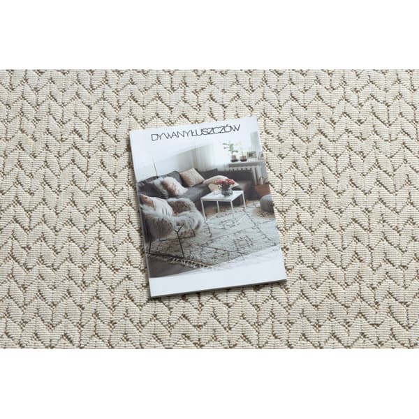 Tæppe SPRING 20467558 Sildeben, chevron streng, looping - beige, 60x110 cm