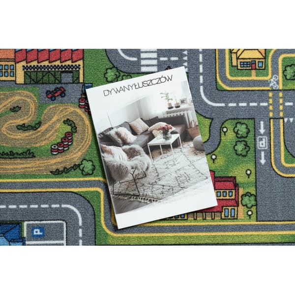 REBEL ROADS MATTO City life 97 Kaupunki, luistamaton lapsille - harmaa, 95x133 cm
