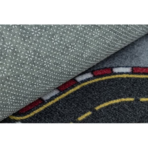 REBEL ROADS MATTO Racers 97 Kadut, autot luistamaton lapsille - harmaa, 95x200 cm