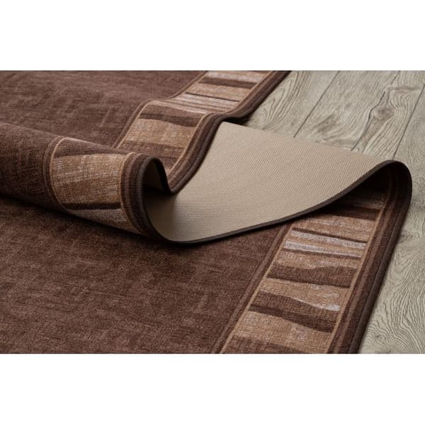 Gummibelægning LINEA brun 67cm, 67x620 cm