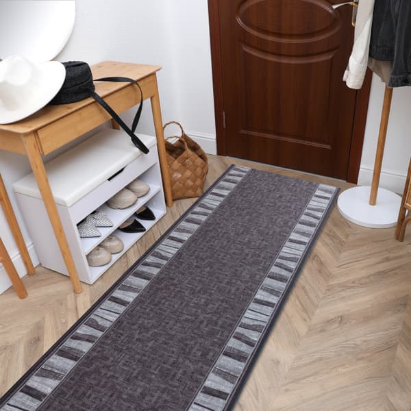 Löpare anti-halk LINEA gum grå 67cm, 67x120 cm