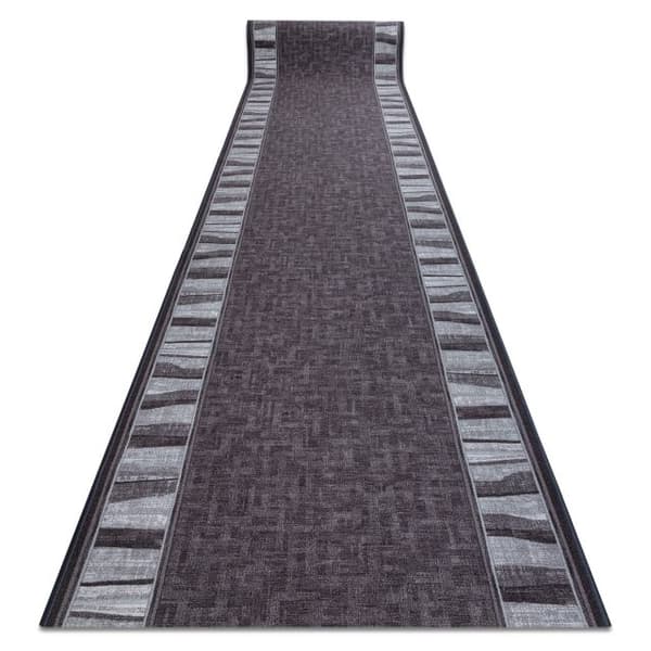 Gummibelægning LINEA grå 80cm, 80x390 cm