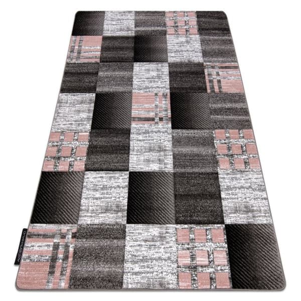 Matta ALTER Siena squares Trellis grå, 180x270 cm