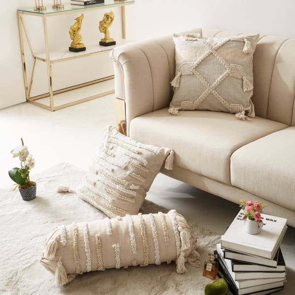 Aurora Beige Kudde Beige 30x50 cm