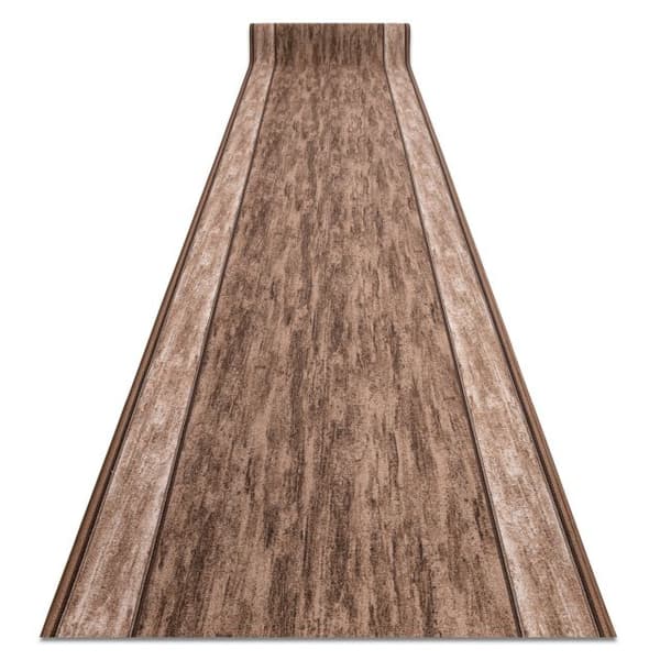 Löpare  anti-halk RAMA gum brun 67cm, 67x170 cm