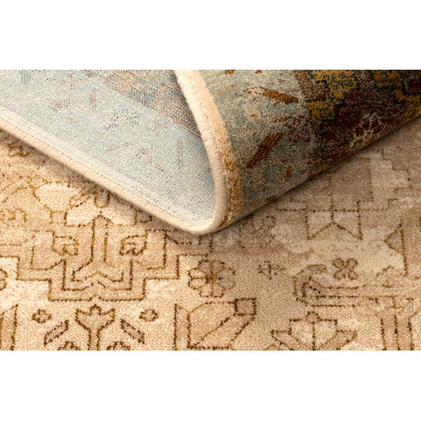 Ullmatta OMEGA LUMENA etnisk vintage camel, 135x200 cm