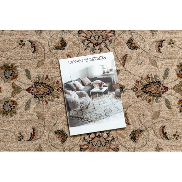 Villa matto OMEGA soikea ARIES kukat rubiini, 170x235 cm
