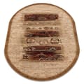 Miniatyrbillede 1 af 5: Tæppe OMEGA oval MODENA lyse rubin, 200x300 cm