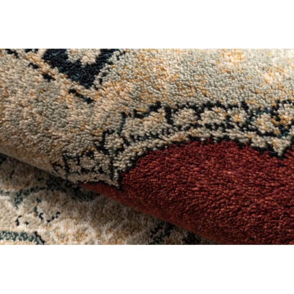 Tæppe POLONIA Palazzo Ramme velvet rød, 235x350 cm