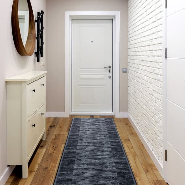 Löpare anti-halk TRIBE antracit 80cm, 80x1250 cm
