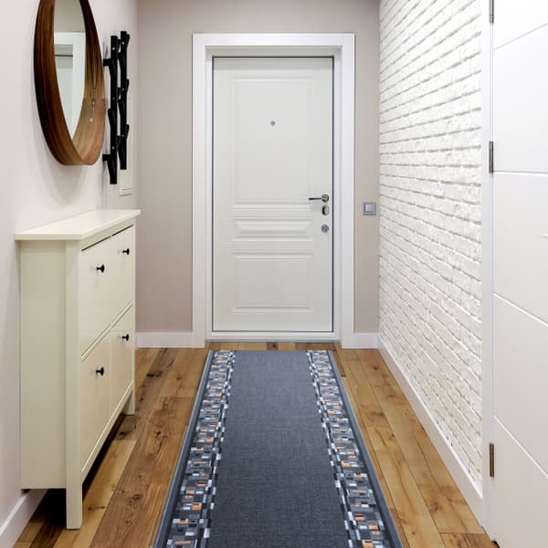 Gummibelægning BOMBAY grå 67cm, 67x620 cm