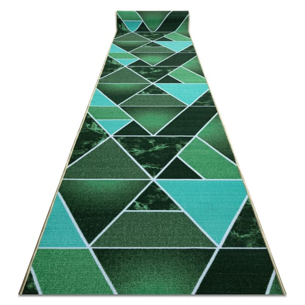 Runner anti-slip TRÓJKĄTY trekanter, gummi grøn 67cm, 67x790 cm