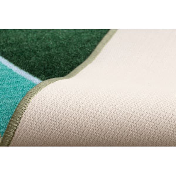 Runner anti-slip TRÓJKĄTY trekanter, gummi grøn 90cm, 90x350 cm