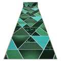 Miniatyrbild 1 av 5: Löpare anti-halk TRÓJKĄTY trianglar, gummi grön 100cm, 100x580 cm